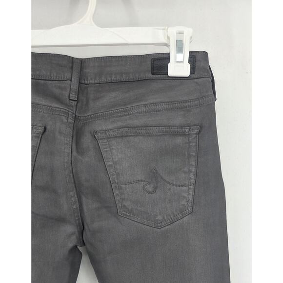 AG Adriano Goldschmied The Legging Ankle Super Skinny Gray Coated 27 R - Picture 3 of 7